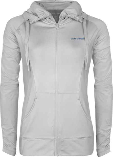 Logan Womens Sport Wick Stretch Full Zip Jacket Primary Logo - ONLINE ONLY